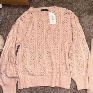 Elegant Pink sweater nwt